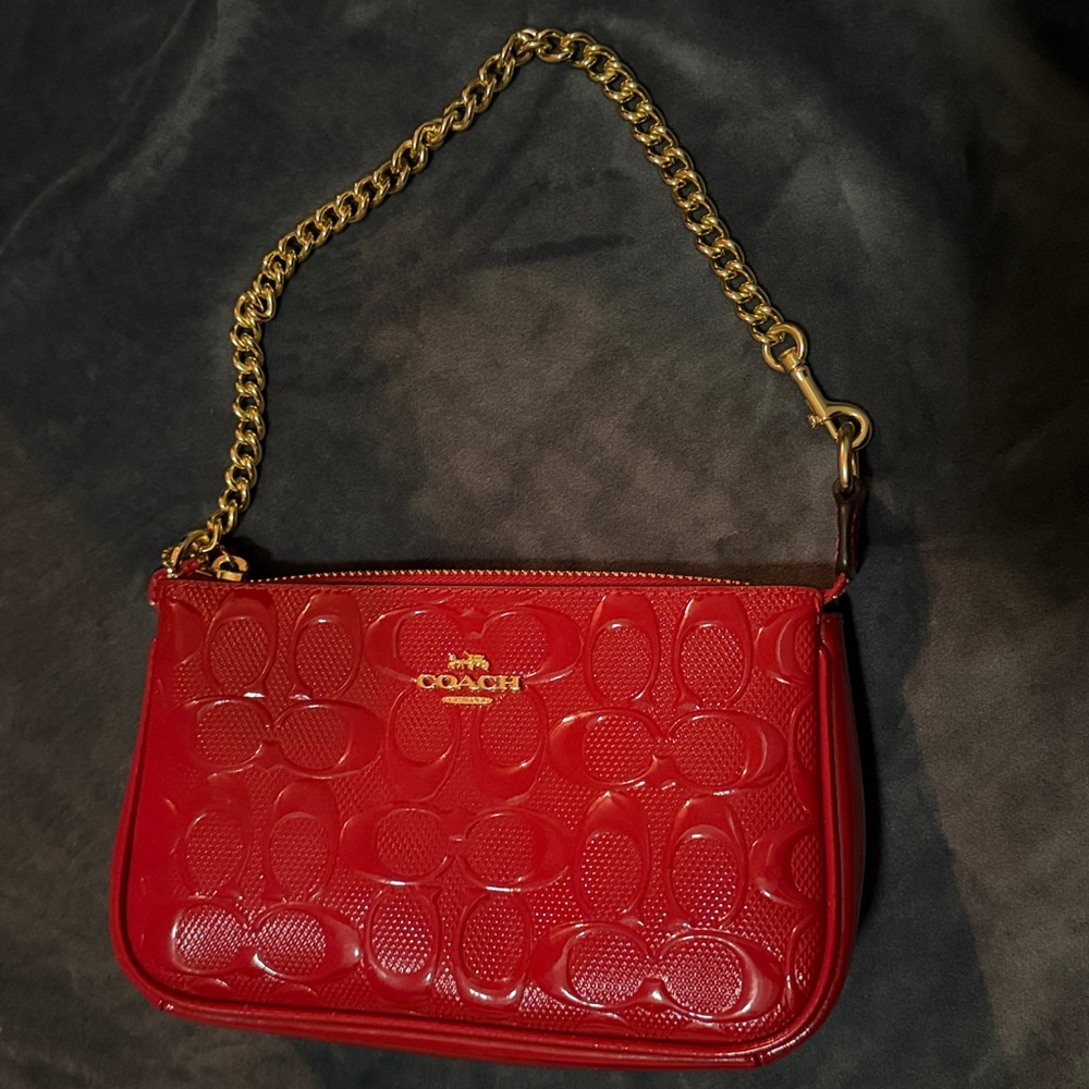 Coach bag with chain handle